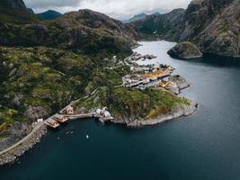 Views from Nusfjord in the Lofoten Islands in Norway photo