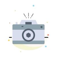 Camera photography capture photo aperture Flat Color Icon Vector