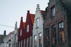 vistas de todo el pueblo de brujas, bélgica foto