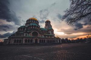 catedral de alexander nevsky en la ciudad de sofia, bulgaria foto