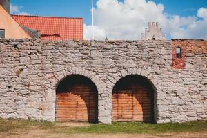 vistas alrededor de visby en gotland, suecia foto