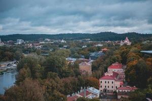 Aerial Views of Vilnius, Lithuania by Drone photo