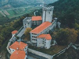 Branik Castle by Drone in Slovenia photo