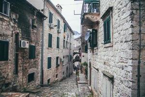 VIews of Kotor's Old Town in Montenegro photo