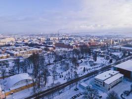 uppsala, suecia como se ve en el invierno foto