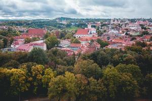 Aerial Views of Vilnius, Lithuania by Drone photo