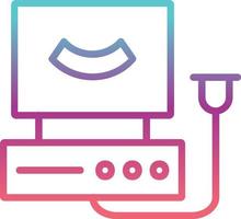 Ultrasound Machine  Vector Icon Design