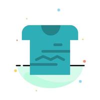 Shirt Tshirt Cloth Uniform Abstract Flat Color Icon Template vector