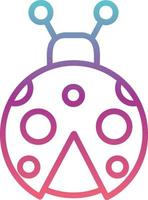 Ladybug Vector Icon Design