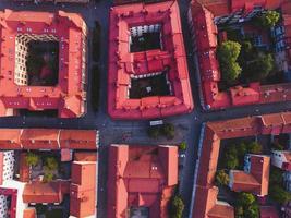 Aerial Views over the Swedish city of Gothenburg photo