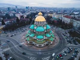 catedral de alexander nevsky en la ciudad de sofia, bulgaria foto