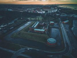 Malmo Castle by drone in Skane, Sweden photo