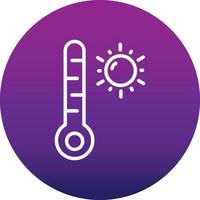 High Temperature Vector Icon Design