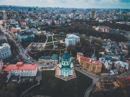 St. Andrew's Church seen in Kyiv, Ukraine photo