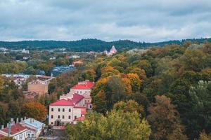 Aerial Views of Vilnius, Lithuania by Drone photo