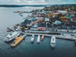 Vaxholm Castle by Drone in Vaxholm, Sweden photo