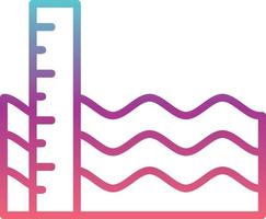 Sea level Vector Icon Design