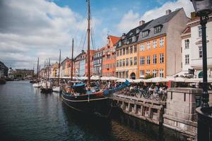 Nyhavn Harbor in Copenhagen, Denmark photo