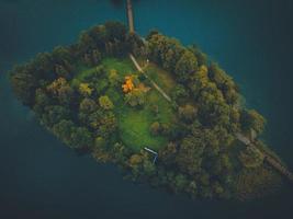 Aerial Views of Trakai, Lithuania by Drone photo