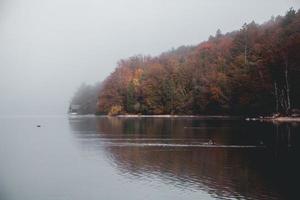 VIews of Lake Bohinj in Triglav National Park in Slovenia photo