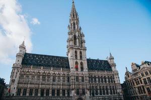 gran palacio de bruselas en la ciudad de bruselas, bélgica foto