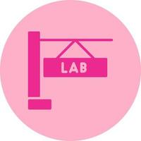 icono de vector de laboratorio