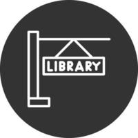 icono de vector de biblioteca