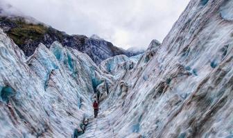 glaciar franz josef en nueva zelanda foto