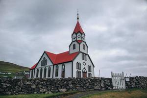 Sandavagur kirkja in Sandavagur, Faroe Islands photo