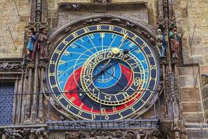 reloj astronomico en praga foto