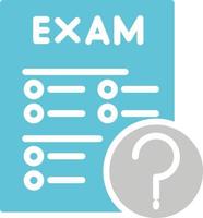 icono de vector de examen