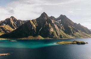 Views from Maervoll in the Lofoten Islands in Norway photo