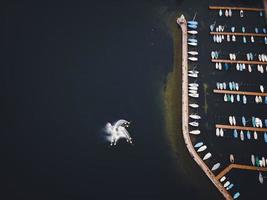 Aerial photo of Zurich, Switerland by drone