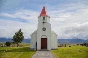 Glaumbaer Church in the North of Iceland photo