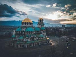 catedral de alexander nevsky en la ciudad de sofia, bulgaria foto