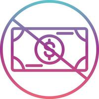 No Money Vector  Icon