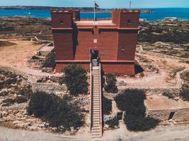 The Red Tower in the country of Malta photo