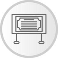 Bulletin Board Vector Icon