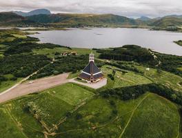 iglesia de borge en las islas lofoten en noruega foto