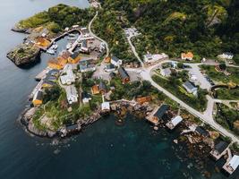 Views from Nusfjord in the Lofoten Islands in Norway photo