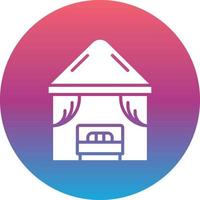 Beach Cabana Vector Icon