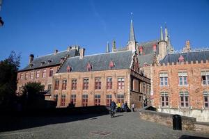 Bruges City hall in the town of Bruges, Belgium photo