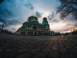 catedral de alexander nevsky en la ciudad de sofia, bulgaria foto