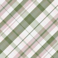 Tartan or plaid pastel color pattern. vector