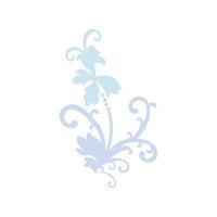 Vintage abstract flower isolated on a white background vector