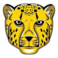 ilustración de vector de cabeza de guepardo