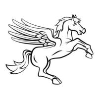 Horse Wings Illustration vector