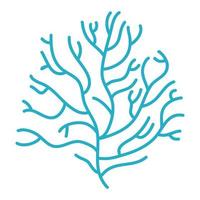 Sea plants simple illustration in flat style vector