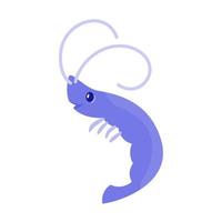 cute sea animal illustration with gradient color vector