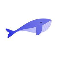 cute sea animal illustration with gradient color vector